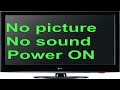 TV Turns ON But No Picture Or Sound Black Screen FIX