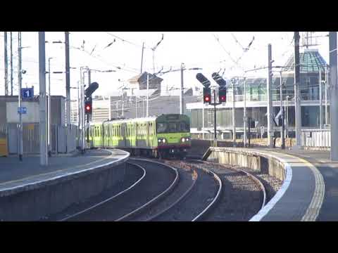 Irish Rail 8100 class dart train arriving Dún Laoghaire, Co Dublin