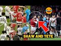 What Luke Shaw and Tete did during Man United vs Fulham fight after VAR and 3 red cards