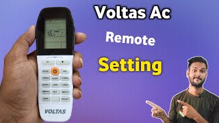 Voltas ac remote setting  | how to use Voltas ac remote control