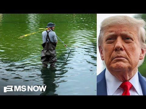 Trump, without evidence, blames vandals after reflecting pool renovations go awry