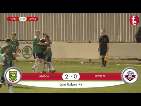 Hendon 2-0 Lewes | Match Highlights