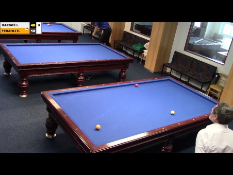 Czech 3-cushion league D1 - 13th round - Ivo GAZDOŠ  vs  Engin FERAHLI