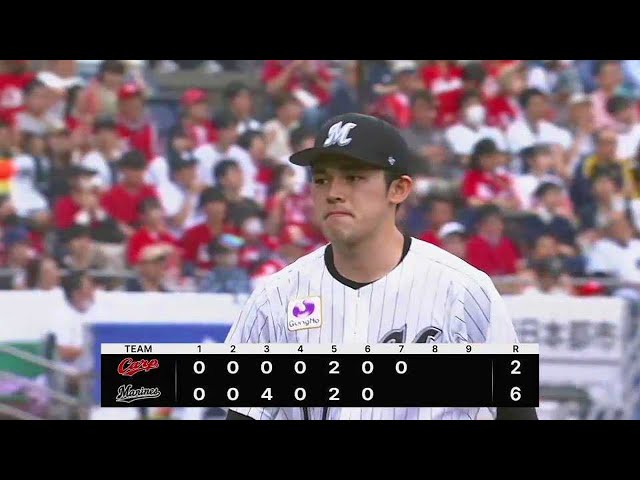 【7回表】マリーンズ・佐々木朗希 7回10奪三振の好投で勝利投手の権利を持って降板!!  2023年6月11日 千葉ロッテマリーンズ 対 広島東洋カープ