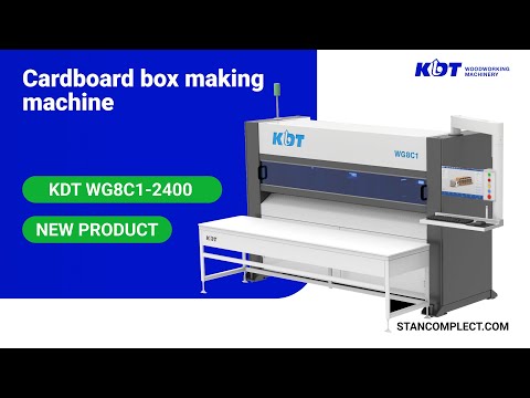 Cardboard Box Making Machine KDT WG8C1H4P4 for fanfold corrugated