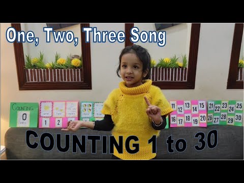 One Two Three Song | Counting 1 to 30 | Learn Counting with Aroush | Easy Maths