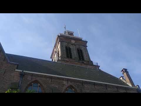 Schoonhoven NL kerkklokken grote of Bartholomeuskerk volgelui