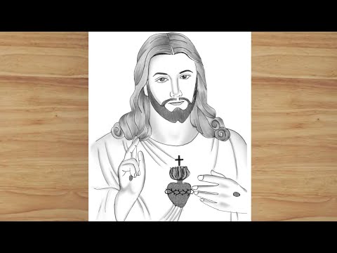 How to draw Lord Jesus Christ | Jesus Christ drawing | Easy drawing step by step | pencil drawing