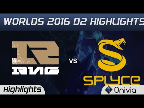 RNG vs SPY Highlights Worlds 2016 D2 Team Royal Never Give Up vs Splyce