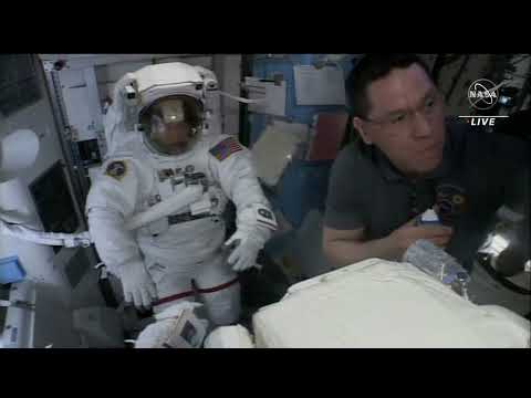 Spacewalk with Astronauts Steve Bowen and Woody Hoburg (June 15, 2023) (Official NASA Broadcast)