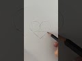 Easy HACK To Draw The Perfect HEART ️ Valentinesday