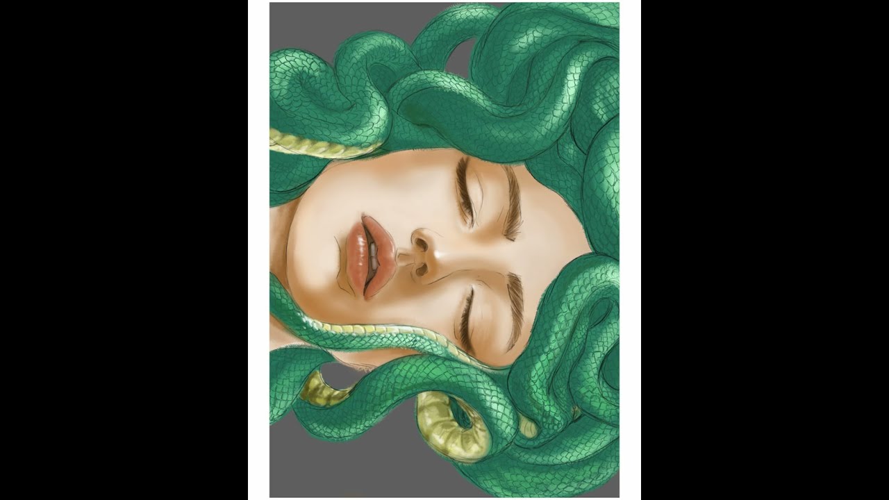 Medusa  #digitalart #digitalpainting #paintingprocess