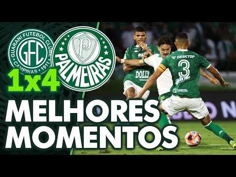 GUARANI 1 X 4 PALMEIRAS | MELHORES MOMENTOS | PAULISTÃO 2025