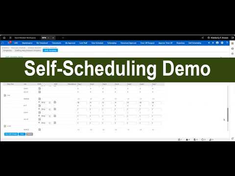 Self Scheduling Demo And Self Guided Corrections