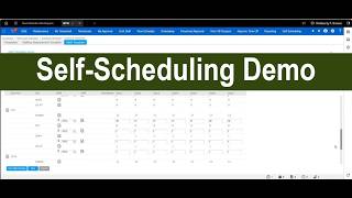 Self-Scheduling Demo and Self-Guided Corrections