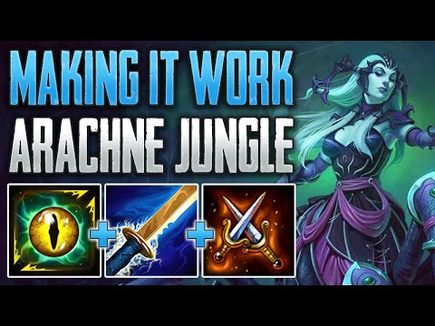 THIS GAME WAS ROUGH! Arachne Jungle Gameplay (SMITE Conquest A-Z)