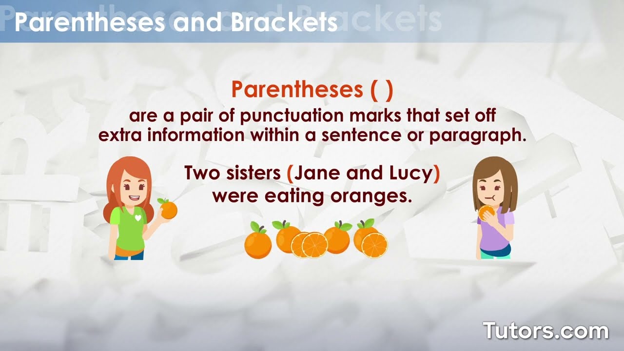 Parentheses vs Brackets | Uses and Examples