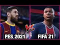 FIFA 21 VS PES 2021 - NEW GAMEPLAY & FEATURES COMPARISON | HD 1080p