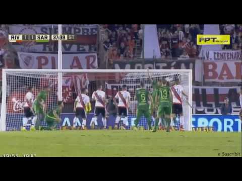 Gol de Lucas Perez Godoy - River Plate 1 x 1 Sarmiento J - Fecha 21 - Liga Argentina