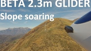 preview picture of video 'Glider slope soaring in Tessin'