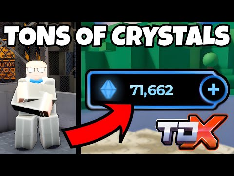 HOW TO GET TONS OF CRYSTALS in Roblox Tower Defense X (TDX)
