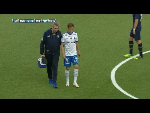 Blomqvist ut skadad direkt i Norrköpings U21-match - TV4 Sport