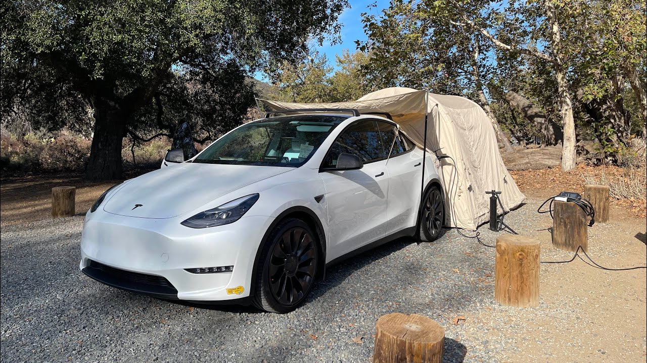 Tesla Model Y NEW Tent by MKCAMP | BEST Insulated Tent!