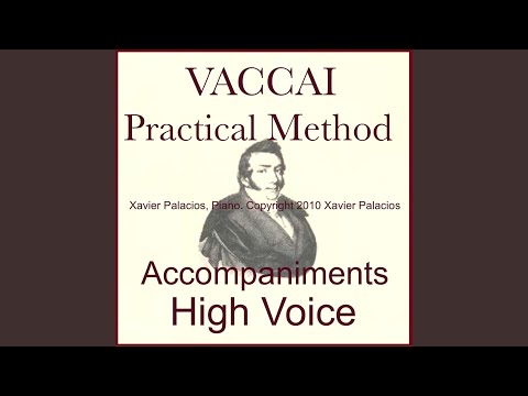Vaccai Practical Vocal Method: Lesson VII Runs and Scale Passages in A Major, Allegretto