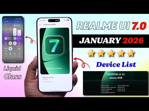 Realme UI 7.0 Update January 2026 Full Device List | Realme Android 16 Update & New Features