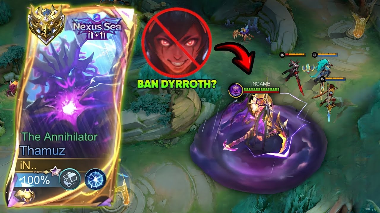 BAN DYRROTH = AUTO PICK THIS BUFFED META HERO🔥(COMBO,GUIDE,TUTORIAL) - MLBB