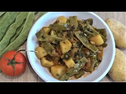 Bohnen Kartoffel Eintopf | Türkische Küche | Vegan | Patatesli Taze Fasulye