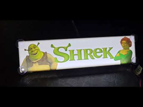Led табличка для грузовика надпись "Shrek", белая подсветка - фото 1 - id-p3175867031