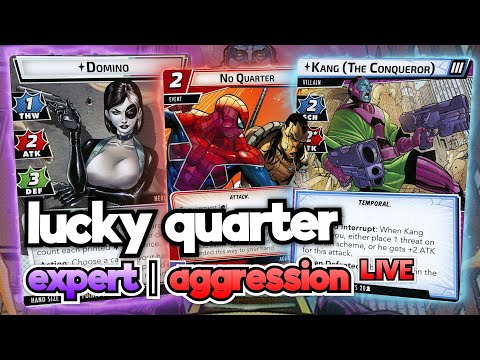 Lucky Quarter - Domino Aggression vs. Kang the Conqueror - Marvel Champions
