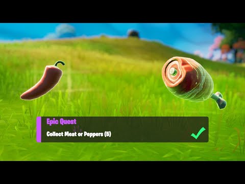 Collect Meat or Peppers (5) - Fortnite Week 7 Epic Quests