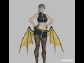 MMD Butt Dance Moving Hips Scene Darkstalker Morrigan Aensland Premium Outfit