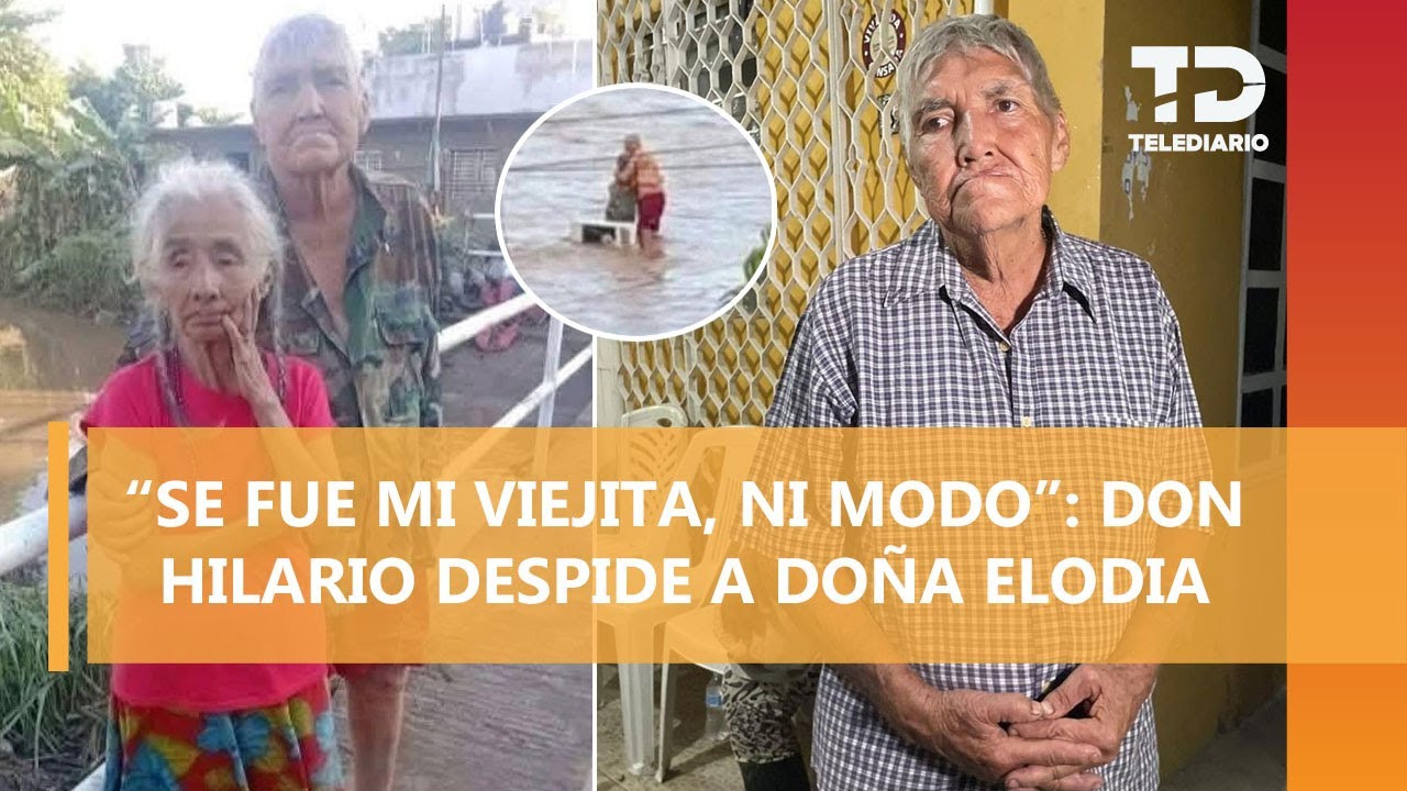 Don Hilario despide a doña Elodia, quien sobrevivió abrazada a su esposo en Poza Rica
