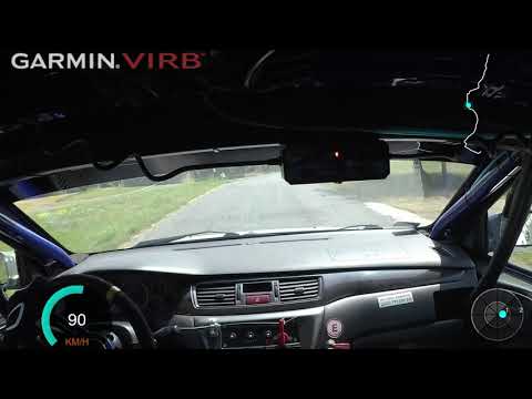 Rallye Železné hory 2019 RZ1  Mariusz Zieliński / Ryszard Chlebowski Mitsubishi Lancer EVO