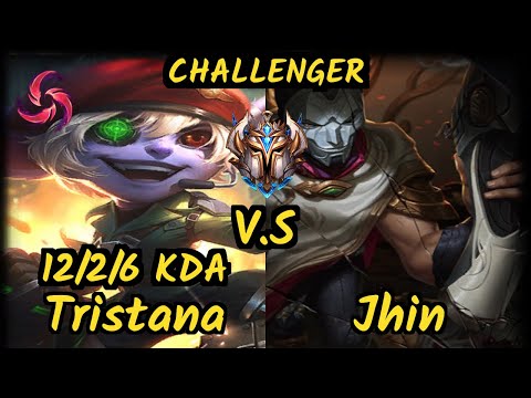 SPY Kobbe (TRISTANA) vs JHIN - 12/2/6 KDA BOTTOM ADC CHALLENGER GAMEPLAY - EUW