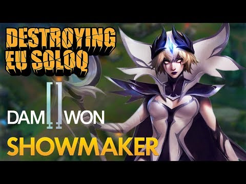 Destroying EU SoloQ: Damwon ShowMaker - LeBlanc Mid Lane - KDA 18/3/7