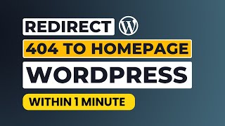 How To Redirect 404 Error Page To Homepage In Wordpress