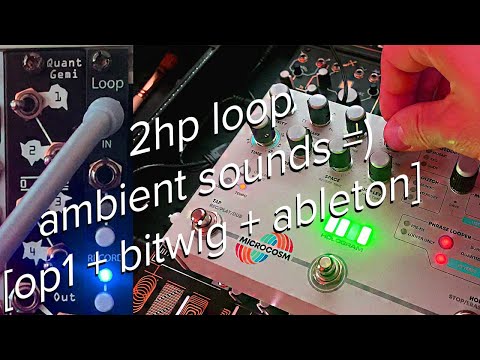 2hp loop ambient sounds =) [op1 + bitwig + ableton]