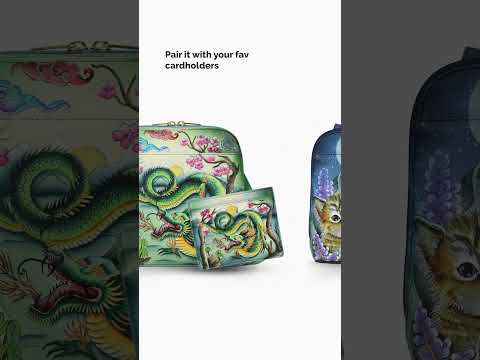 Discover the beauty and functionality of this Anuschka crossbody bag.