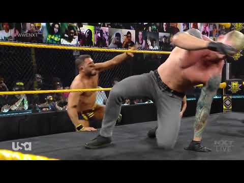 WWE NXT 24/02/21: Candice LeRae & Indi Hartwell at Ringside ft. Gargano vs. Lumis (1/2)