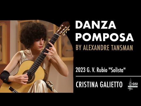 Cristina Galietto plays Alexandre Tansman's "Cavatine: Danza Pomposa" on a 2023 G.V. Rubio "Solista"
