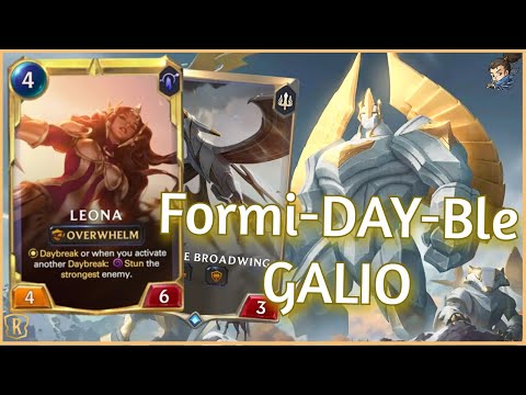 NEW FORMI-DAY-BLE Deck with GALIO LEONA | Legends of Runeterra