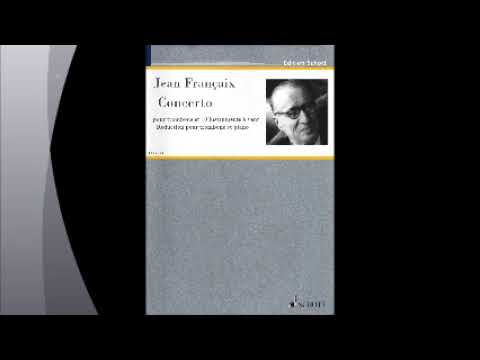 Jean Françaix - Concerto pour trombone et 10 instruments à vent 2nd Movement Play Along