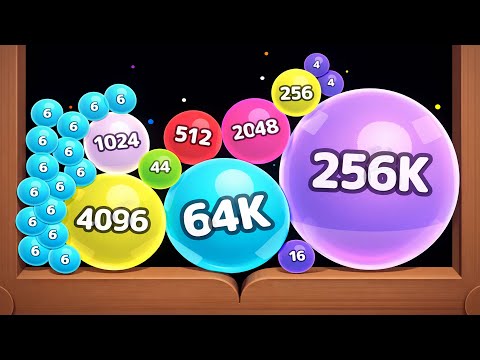 Melty Bubble 3D Jelly 2048 🔥🫧 New Update 🧩 Large Number | Ultra Satisfying Balls Gameplay QW3577