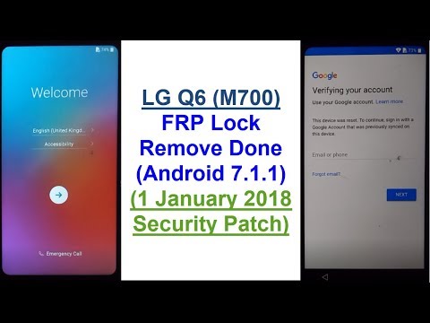 LG Q6 (M700) FRP (Google Account) Bypass Done (Android 7.1.1) Without TP