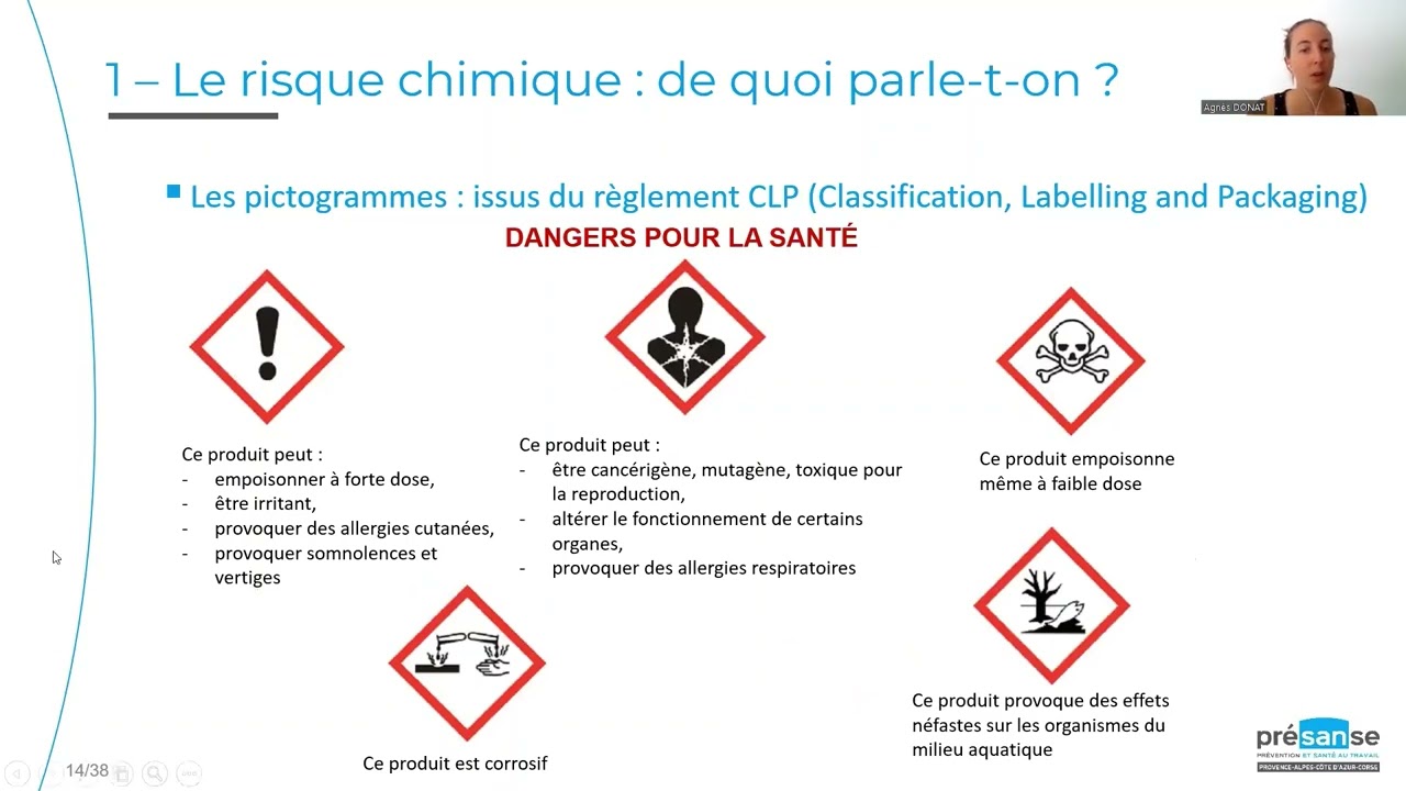 Webinaire – Le risque chimique : identification, évaluation et prévention
