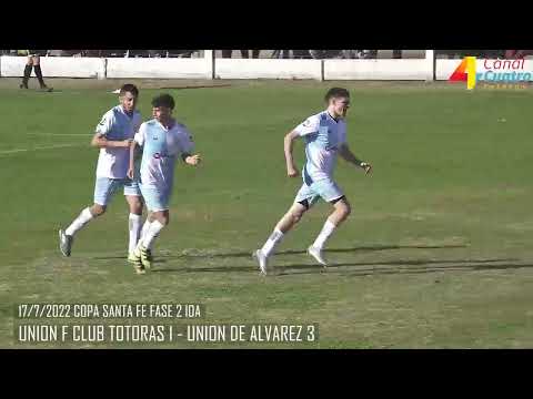 RESUMEN COPA SANTA FE FASE 2 IDA UNION FC TOTORAS 1 UNION DE ALVAREZ 3